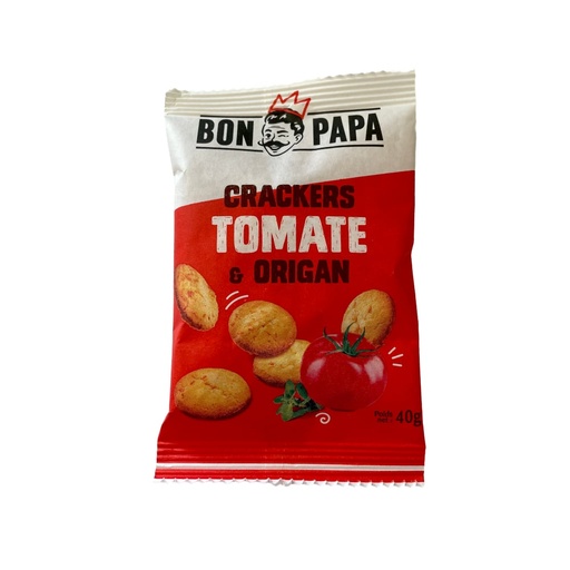 [5446] Crakers saveur tomate et origan Bon Papa 40g