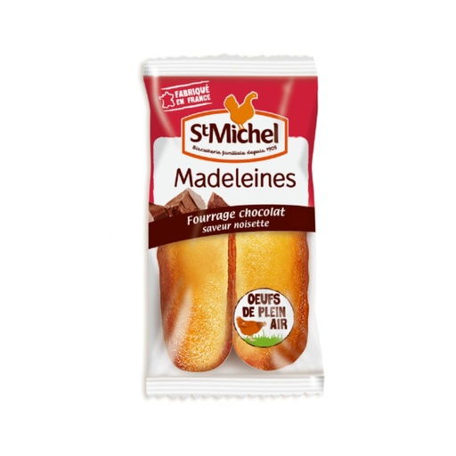 [5486] Madeleines chocolat et noisettes Saint Michel 96 sachets de 2 pièces